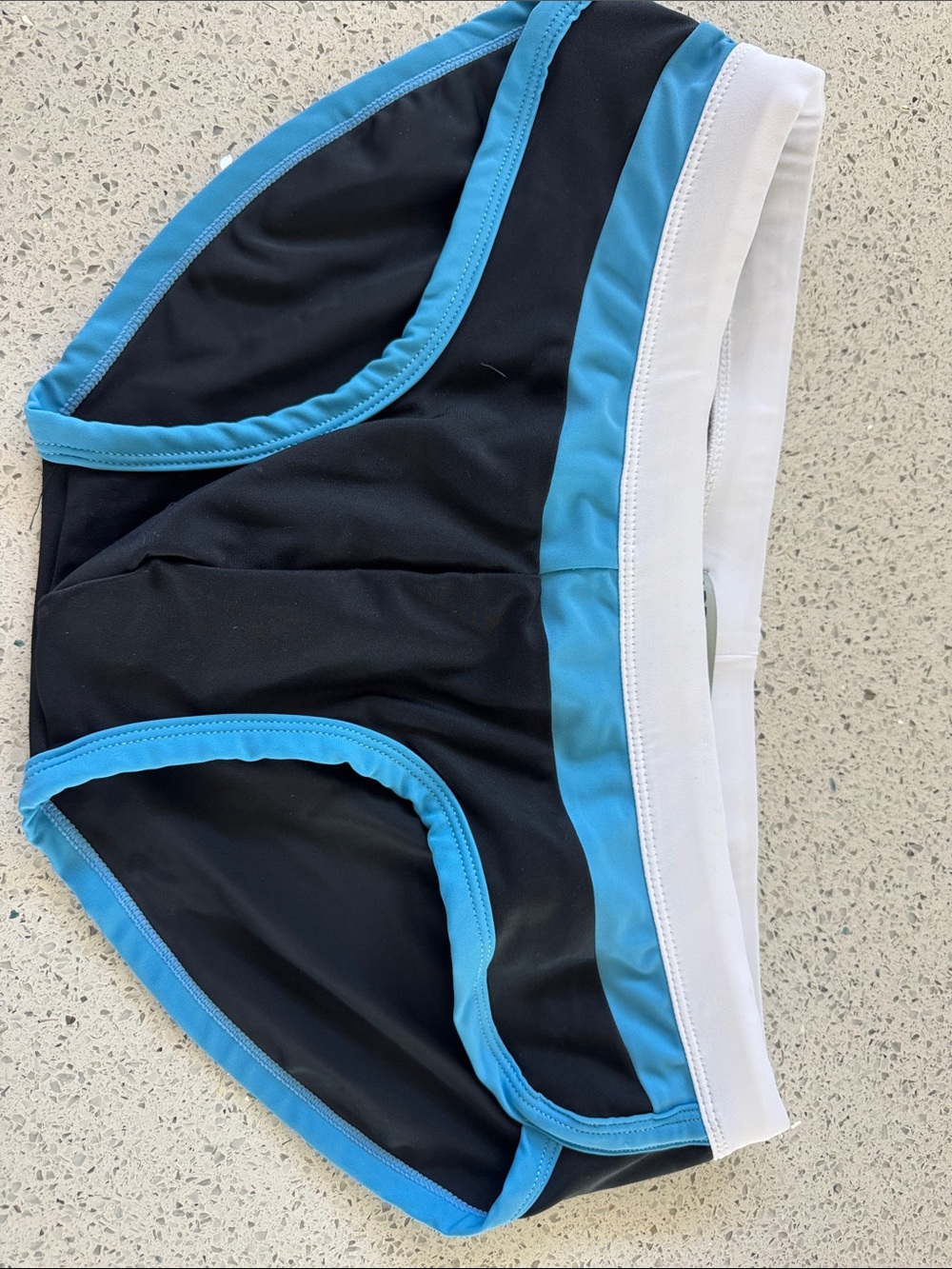 Addicted Men's Black & Light Blue Swim Briefs